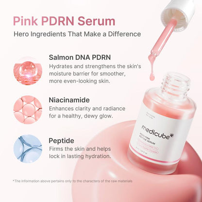 [Medicube] PINK Salmon DNA SET | PDRN Pink Toner + PDRN Pink Peptide Serum + PDRN Pink One Day Seum + PDRN Pink Collagen Capsule Cream + PDRN Pink Collagen Gel Mask